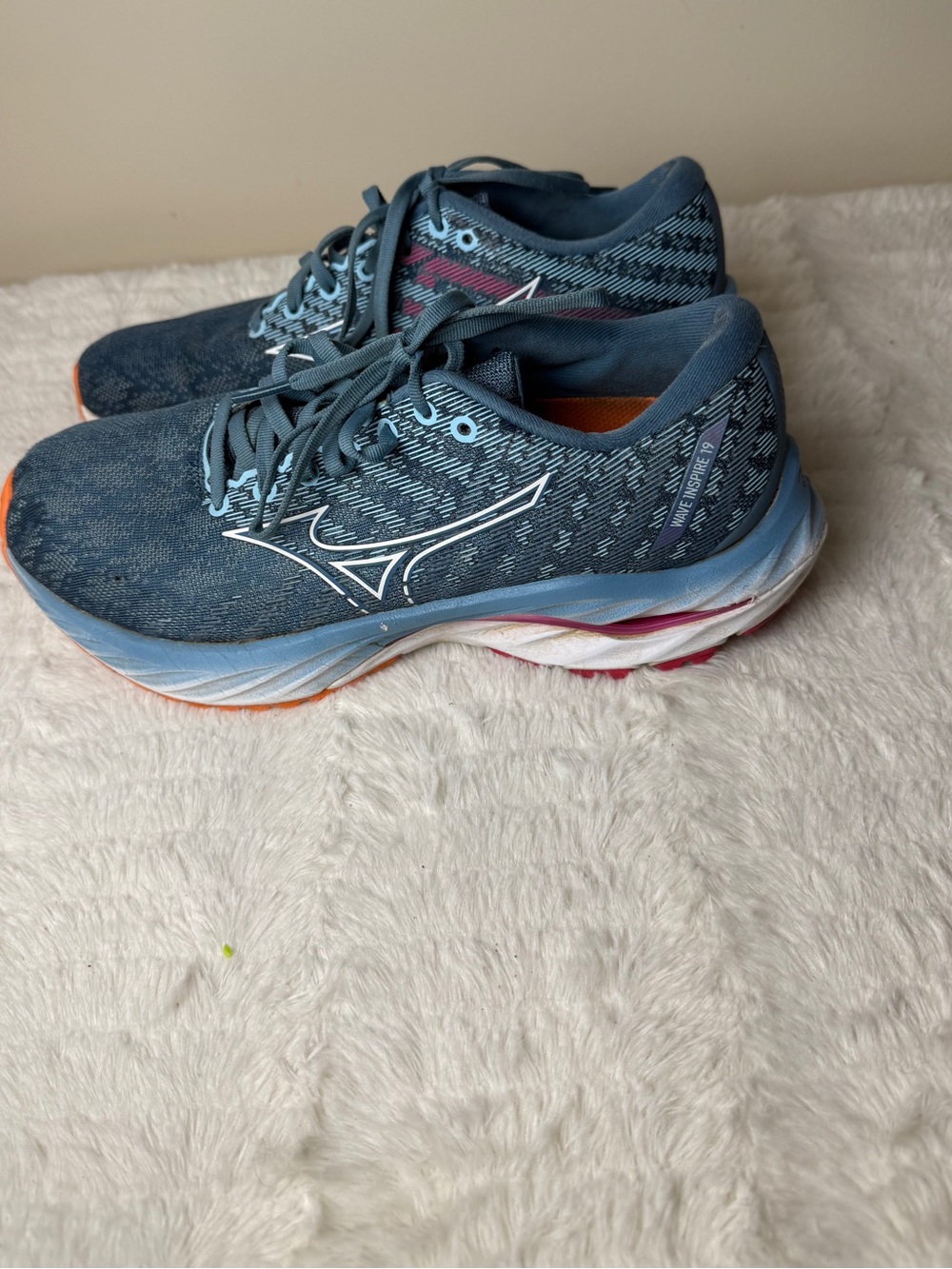 Mizuno Women's Navy and Pink Running Shoes